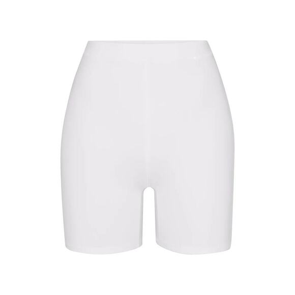 SKIMS Signature Swim Shorts Mid Waist Marble White NWT Size 4X - Picture 2 of 10